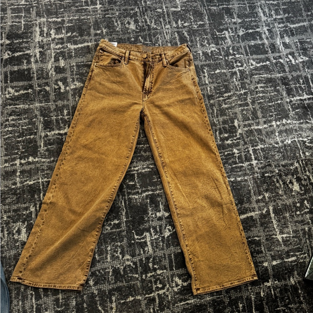 MOTHER Brown Chinos Classic Straight-Leg
